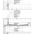 Air sealing behind shower with thin-profile sheathing
