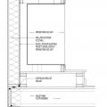 Air sealing at platform for manufactured fireplace assembly
