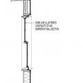 Conceptual line of continuous air barrier - upper wall section