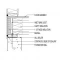 Inset band joist at mudsill - 1 1/2 inch rigid insulation