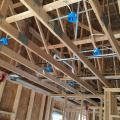 Right – Airtight boxes are installed for LED can lights.