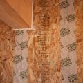 Right – Tape seals the SIP panel seams.