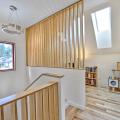 Skylights let additional natural light into the house.