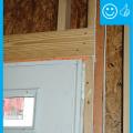 Right – Appropriate door framing installed