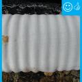 Right – The drain tile is wrapped in fabric which will prevent it clogging with debris